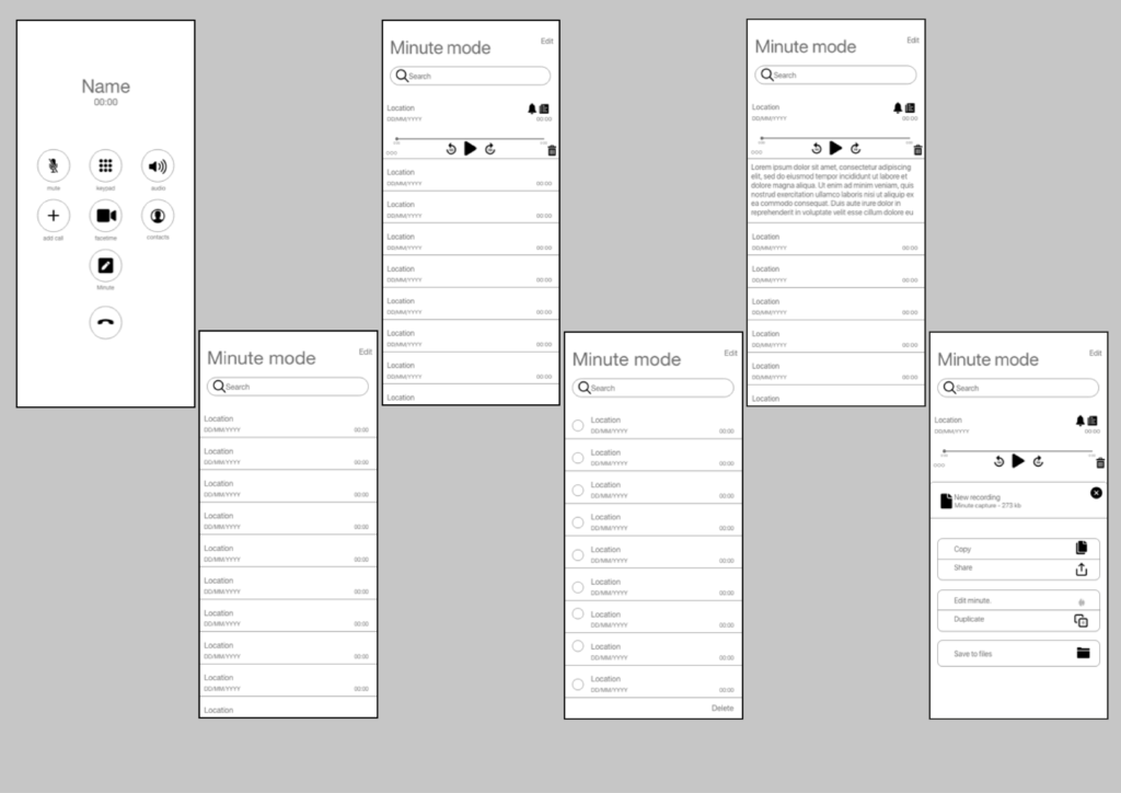 Wireframes